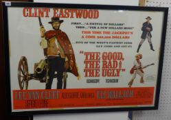 Clint Eastwood Film Poster `The Good, The Bad and The Ugly` by Lonsdale and Bartholomew, 68cm x