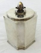 Swedish silver tea caddy, Borgila, Sterling, 12cm