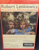 ROBERT LENKIEWICZ (1941-2002) poster `Leipzig Exhibition, Germany 2013`, 86cm x 60cm