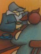 PETER BELL print `Afternoon Cuppa`, 35cm x 26cm, No 27/95