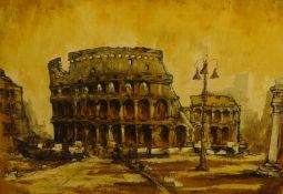 BEN MAILE (b1922) oil on canvas `Coliseum, Rome` signed, 74cm x 101cm Provenance; acquired