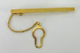 9ct gold tie clip