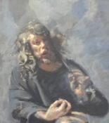 ROBERT LENKIEWICZ (1941-2002) Project 12 Suicide. oil on board `Self Portrait`, titled `Self-