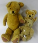 Three teddy bears including Chiltern and Merrythought