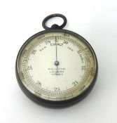 Pocket Dolland barometer with case