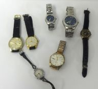 Collection of various old general wrist watches