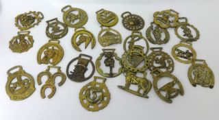 Collection of vintage horse brasses