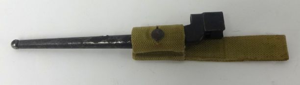 British Enfield WW II pig stick bayonet with frog