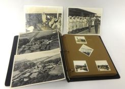 Interesting snapshot photograph album Naval scenes circa 1940, South Africa etc