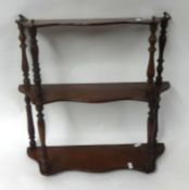Small Victorian two tier shelves