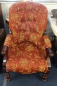Gentleman`s armchair of Victorian design