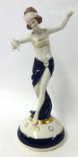 Modern Royal Dux dancing figure, 33cm