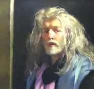 ROBERT LENKIEWICZ (1941-2002) a fine Self Portrait painting. signed twice and titled verso `Self