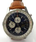 A Gents Breitling Navitmer Moonphase wrist watch, boxed