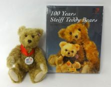 Steiff Bear `Teddy Bear with Book 100 Years of Steiff Teddy Bears`, boxed, 24cm