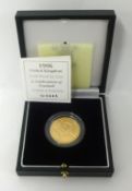 Royal Mint UK gold proof two pound coin, a celebration of football, 22 ct gold, 15.97g, cased