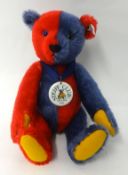 Steiff `Harlekin Blue Bear 1925`, Club Edition, 2000/1boxed, 35cm