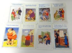 A collection of approximately two hundred Donald Mc Gill 1940`s `Saucy` postcards