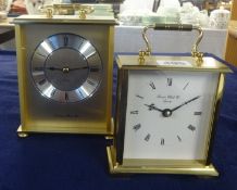 Two brass case modern carriage clocks