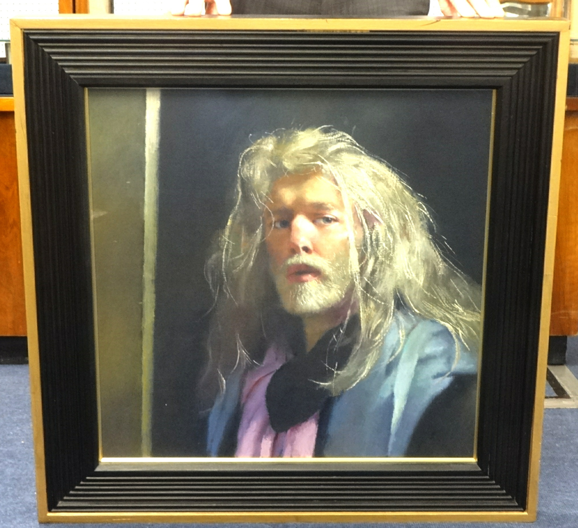 ROBERT LENKIEWICZ (1941-2002) a fine Self Portrait painting. signed twice and titled verso `Self - Image 2 of 2