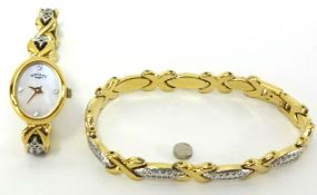 Ladies modern Rotary wrist watch and bracelet
