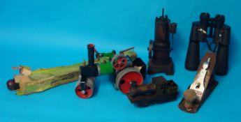 Mamod steam traction engine, steam stationary engine and stanley plane etc