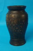 Japanese bronze vase 24cm high