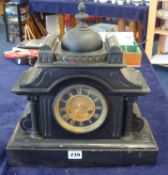 Victorian cast iron clock, Searle & Son Plymouth
