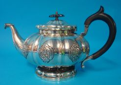 A Russian silver tea pot