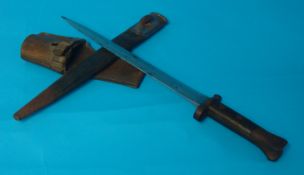 Wilkinson & Co Victorian bayonet and scabbard, 47cm