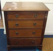Mahogany four drawer chest circa 1920, 76cm