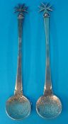 Pair of Maltese silver spoons