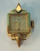 Ladies Tudor Rolex wrist watch (lacks strap)