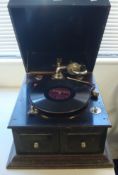 Old Academy table top gramophone