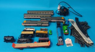 Collection of OO gauge model railway Hornby model railway including buildings and accessories