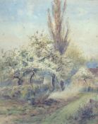 Thirteen various pictures including J. Laurence Hart, Victorian watercolour, Peggy Davis 1975 oil,