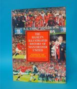 THE HAMLYN ILLUSTRATED HISTORY OF MANCHESTER UNITED BOOK circa 1996 signed by fifteen players