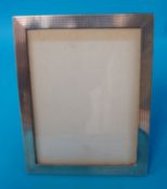 Rectangular silver photo frame,  23cm x 18cm