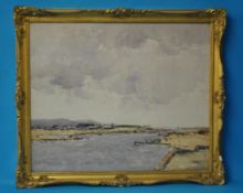 GEORGE GRAHAM (1881-1949) watercolour `Near Rhyl, North Wales` signed and dated 1913, in original