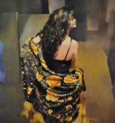 ROBERT LENKIEWICZ (1941-2002) Karen with Bronze Shawl Limited Edition Print No 9/500 with