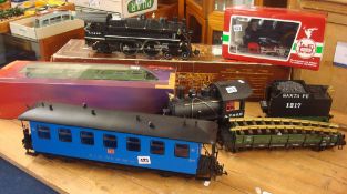 Collection of G gauge model Garden Railway including Piko, Lionel and LGB including `Santa Fe` loco