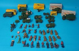 Collection of military die cast models (16), six boxed including No 651, No 622, No 692, No 621, No
