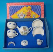 A 1950`s child porcelain tea service in original box