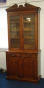 An Edwardian mahogany two section Library Bookcase