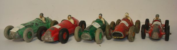 Dinky No 4 racing cars, set of 5