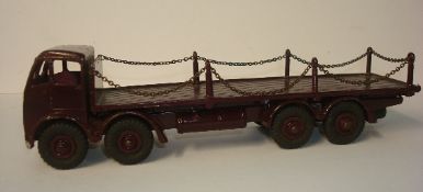 Dinky 505 chains lorry, refurbished, maroon