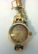 Ladies 9ct Rolex wrist watch of small size with Rolex Oyster box