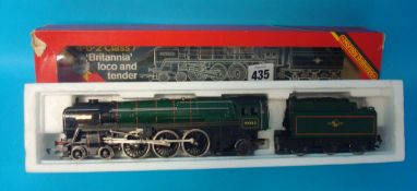 A Hornby BR loco and tender, Britannia R063 (boxed)