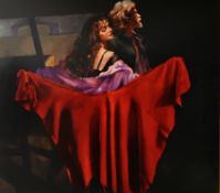 ROBERT LENKIEWICZ (1941-2002) signed limited edition print `The Painter with Karen, The Dance` 107/