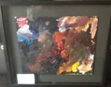 ROBERT LENKIEWICZ (1941-2002) original artists paint palette, with certificate